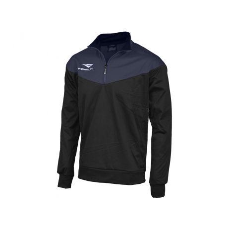 HALFZIP MATIS  black - navy blue  L