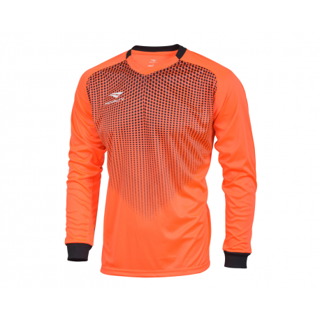 GK SHIRT DELTA LS JR fluo orange - black  16