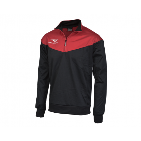 HALFZIP MATIS JR black - red  16