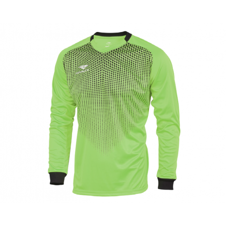 GK SHIRT DELTA LS JR neon green - black  8