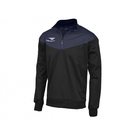 HALFZIP MATIS  black - navy blue  L