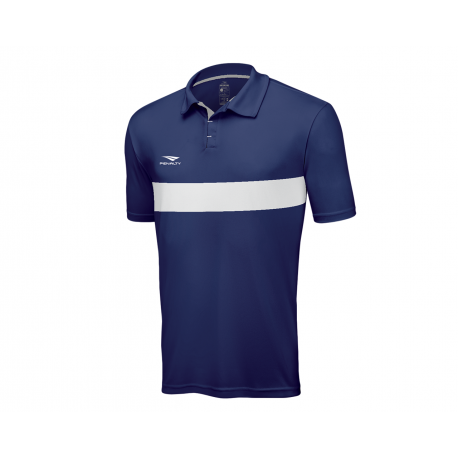 POLO MATIS  royal blue - white  XL