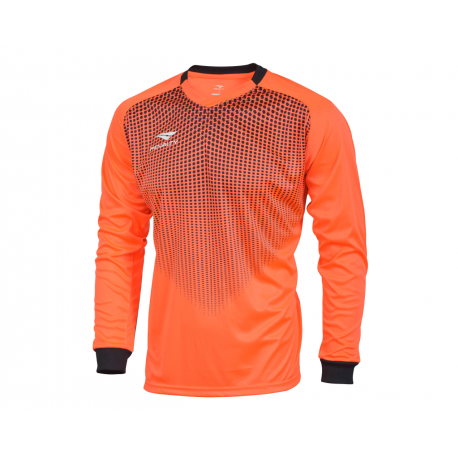 GK SHIRT DELTA LS JR fluo orange - black  12