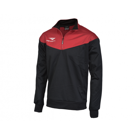 HALFZIP MATIS JR black - red  16