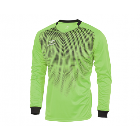 GK SHIRT DELTA LS JR neon green - black  8