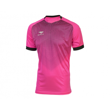 GK SHIRT DELTA SS JR fluo pink - black  12